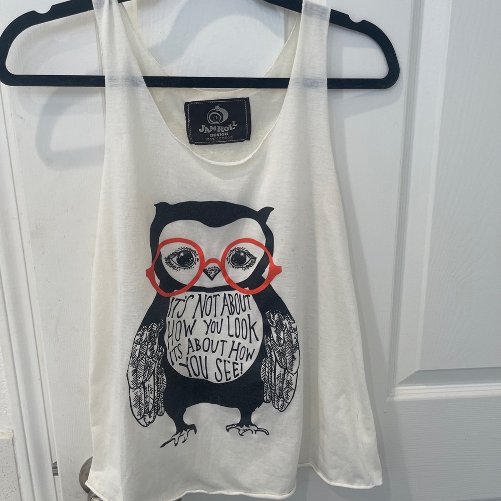 White Owl Graphic Tank - Picture 2 of 5